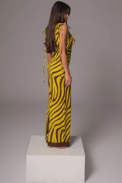 Lime Print Occasion Print Maxi Dress*JLUXLABEL Best