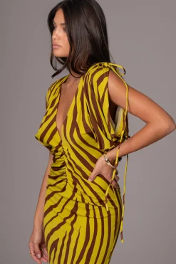 Lime Print Occasion Print Maxi Dress*JLUXLABEL Best