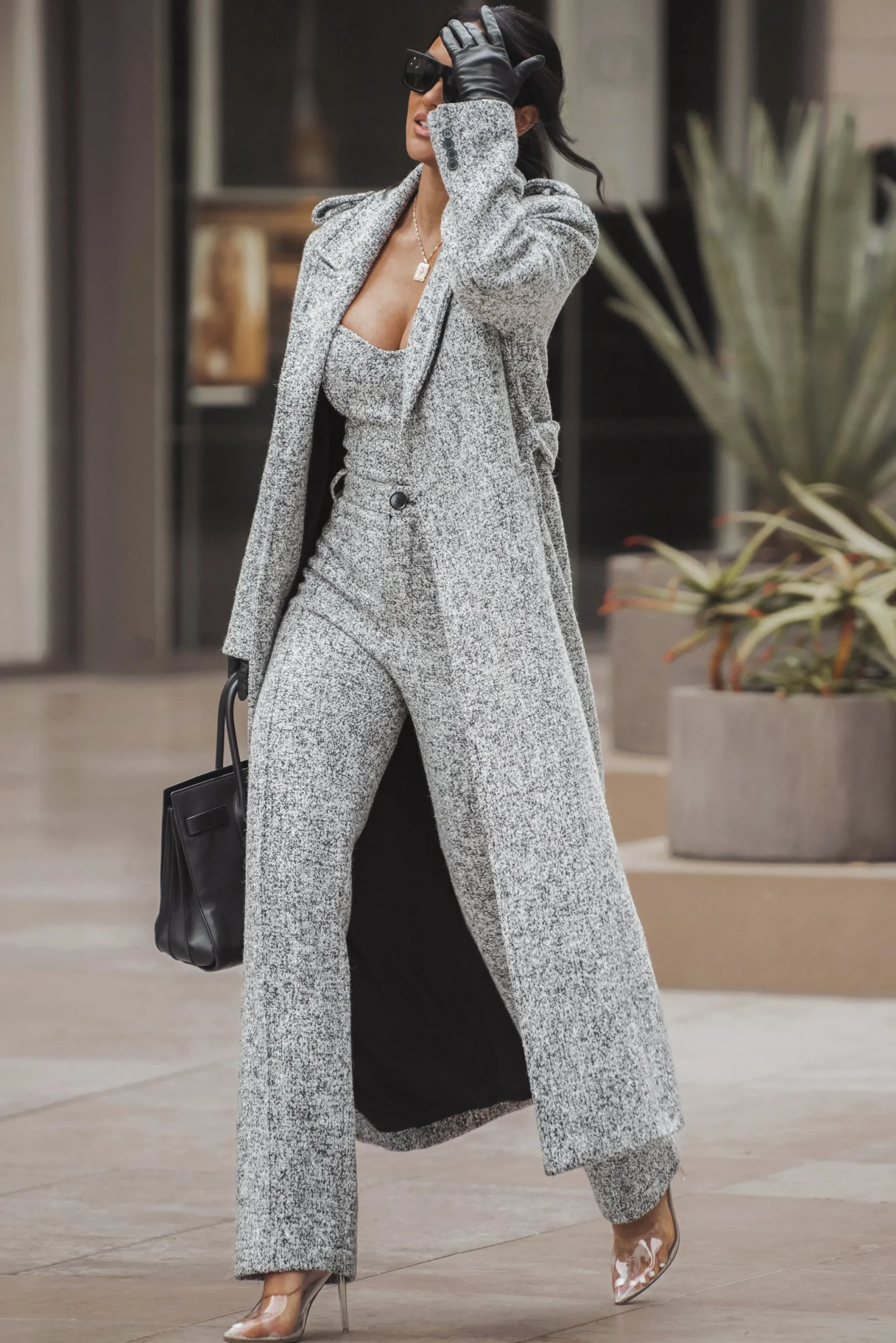 Lt. Grey Stay Sharp Tweed Trouser*JLUXLABEL New