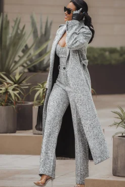 Lt. Grey Stay Sharp Tweed Trouser*JLUXLABEL New