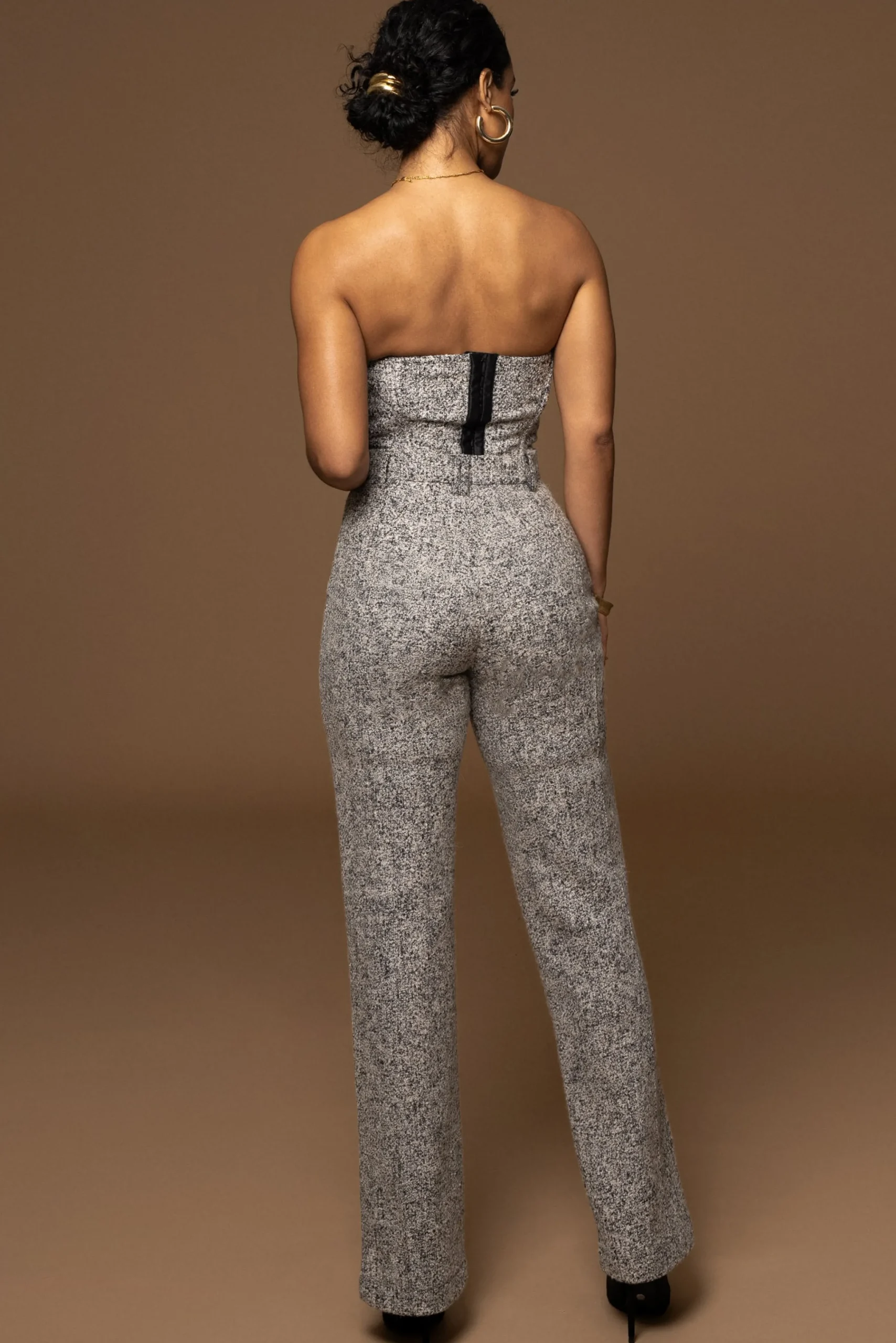 Lt. Grey Stay Sharp Tweed Trouser*JLUXLABEL New