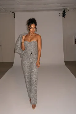 Lt. Grey Stay Sharp Tweed Trouser*JLUXLABEL New