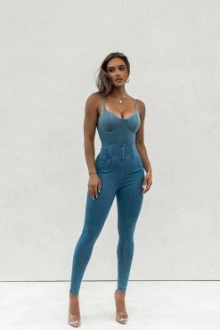 Medium Wash ALICE HIGH WAISTED JEANS*JLUXLABEL Clearance