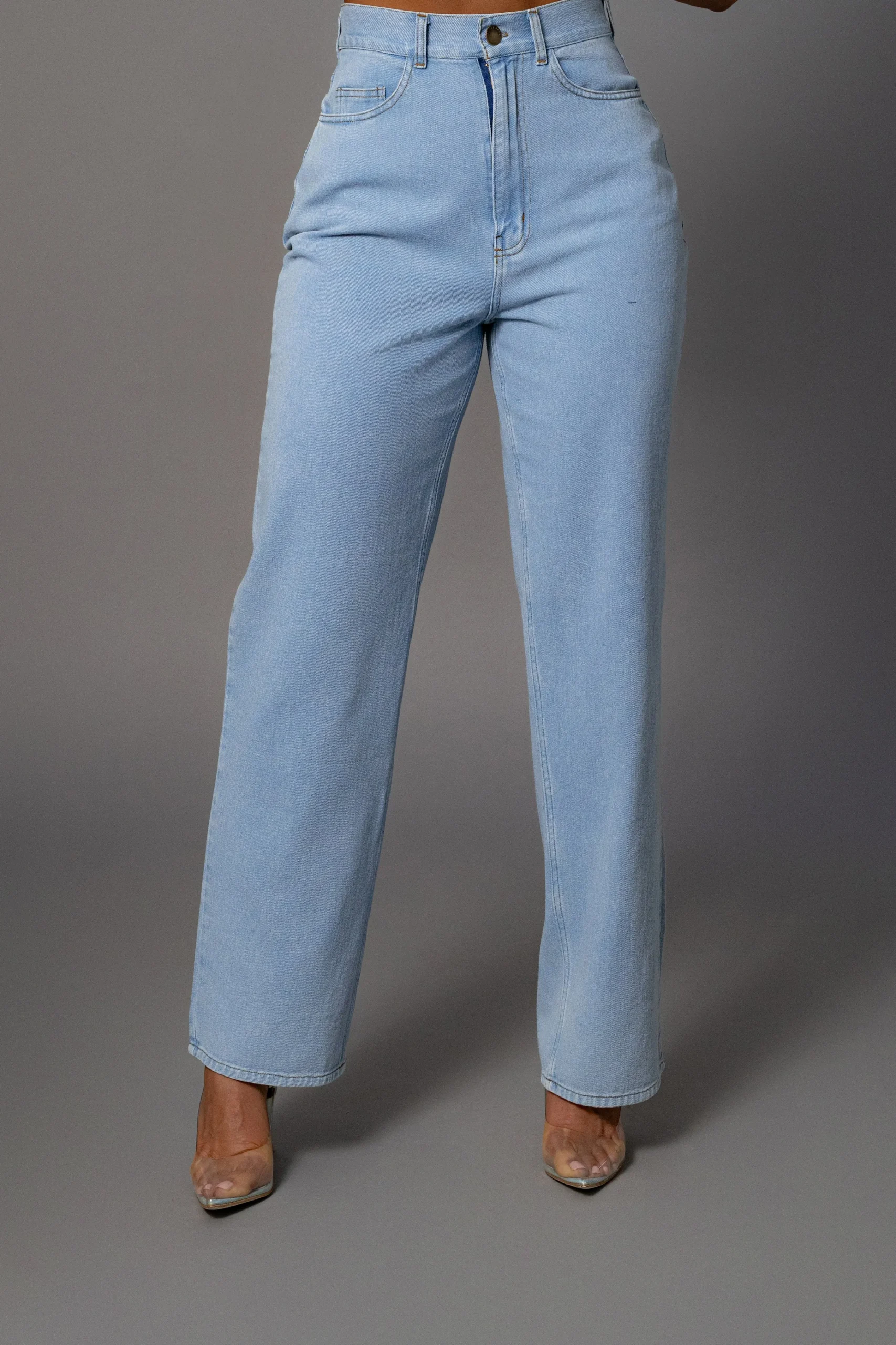 Medium Wash Denim Aline Jeans*JLUXLABEL Clearance