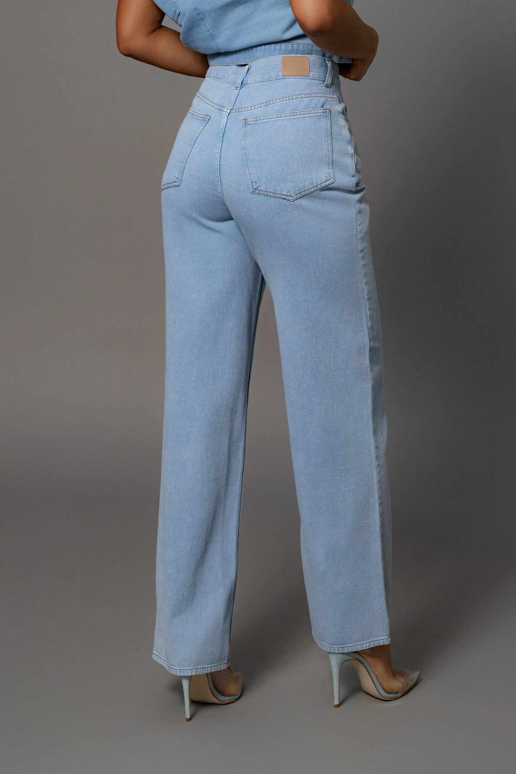 Medium Wash Denim Aline Jeans*JLUXLABEL Clearance