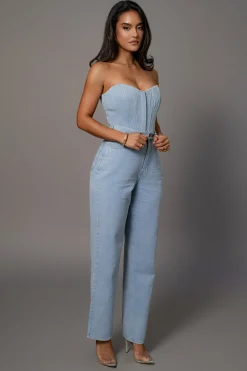 Medium Wash Denim Aline Jeans*JLUXLABEL Clearance