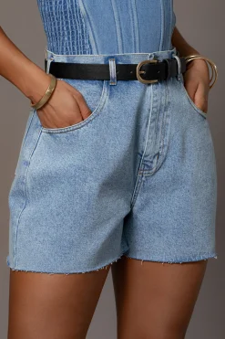 Medium Wash Denim Jourdan Shorts*JLUXLABEL Online