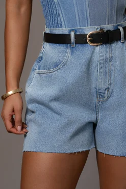Medium Wash Denim Jourdan Shorts*JLUXLABEL Online