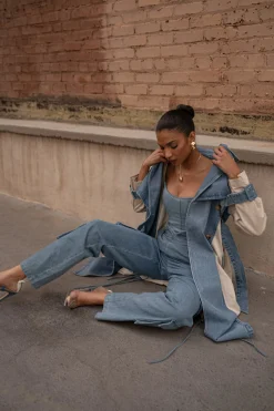 Medium Wash Fenix Reversible Denim Corset*JLUXLABEL Fashion