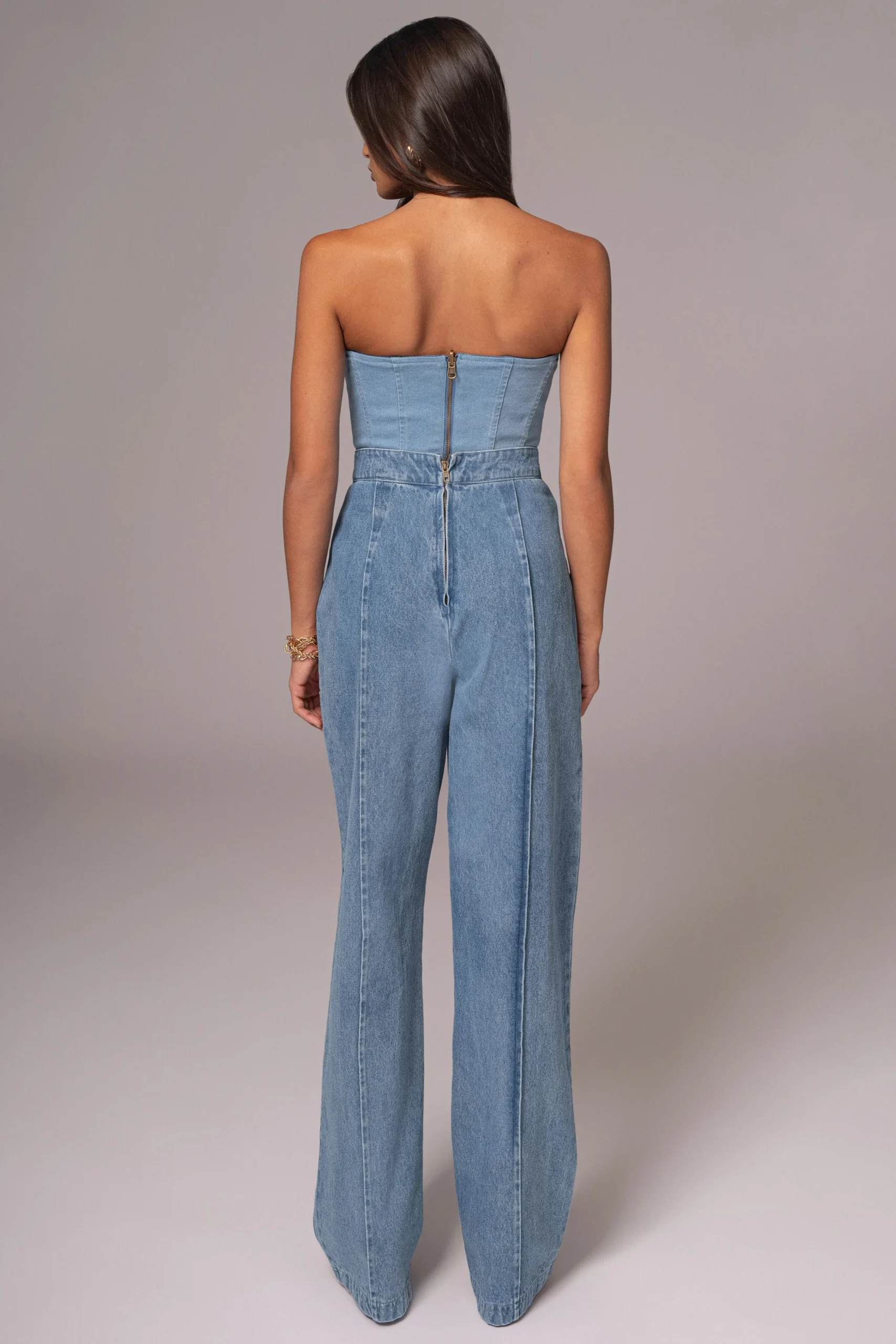 Medium Wash Fenix Reversible Denim Corset*JLUXLABEL Fashion