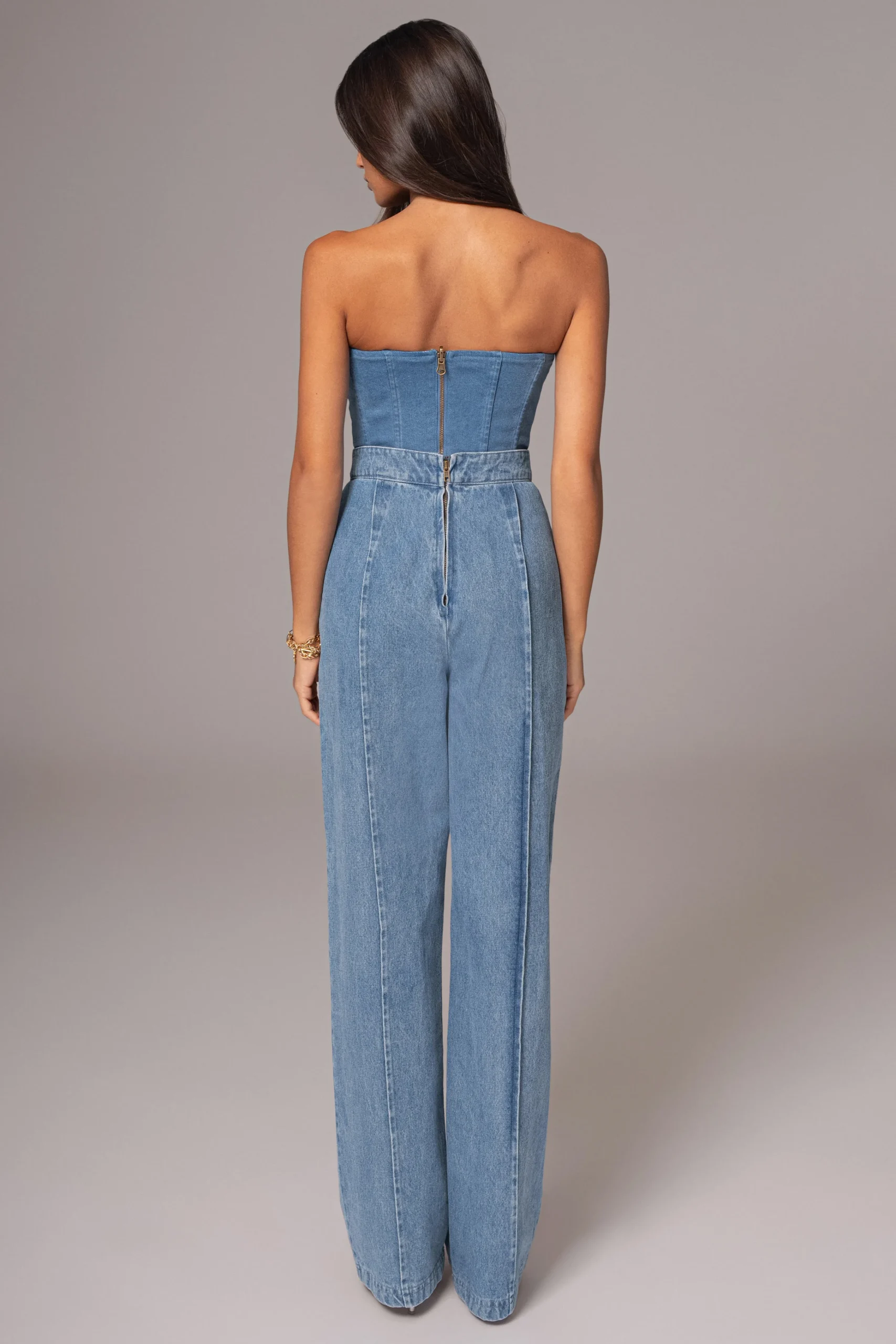 Medium Wash Fenix Reversible Denim Corset*JLUXLABEL Fashion