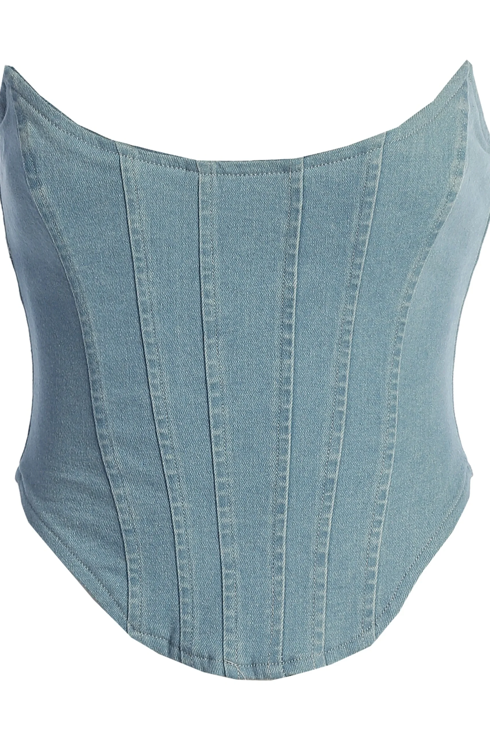 Medium Wash Fenix Reversible Denim Corset*JLUXLABEL Fashion