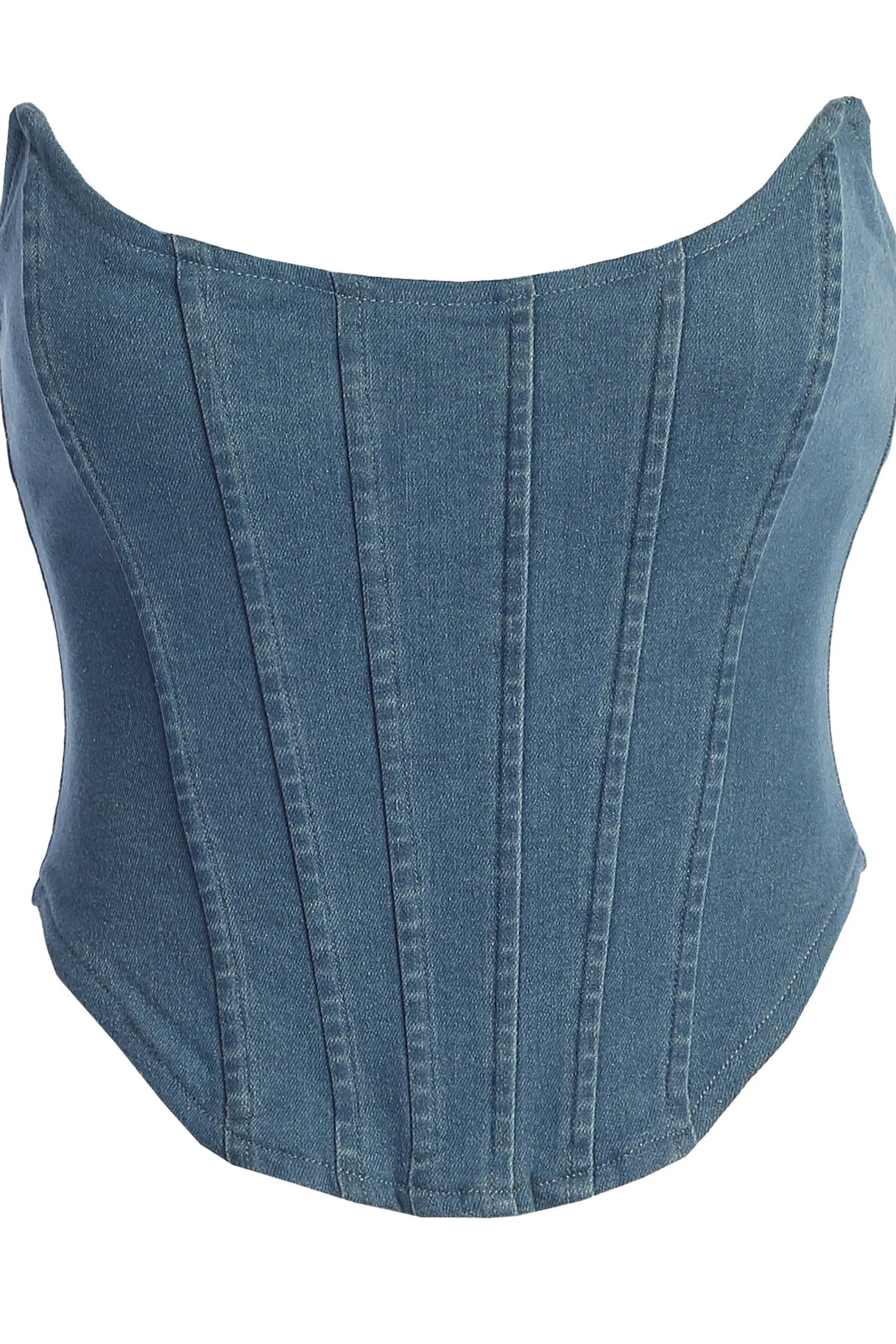 Medium Wash Fenix Reversible Denim Corset*JLUXLABEL Fashion