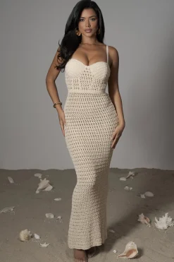 Milk Deep Sea Crochet Maxi Dress*JLUXLABEL Fashion