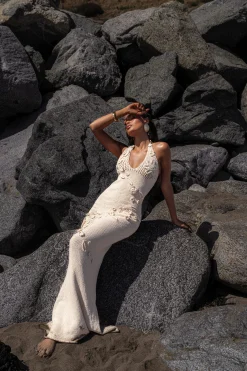 Milk Seaside Halter Maxi Dress*JLUXLABEL Best