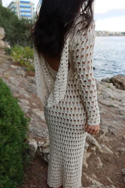 Milk Serene Wonders Crochet Dress*JLUXLABEL Sale