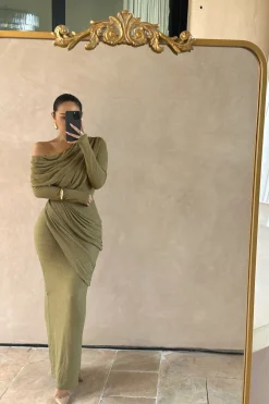 Moss Paradise Hills Maxi Skirt*JLUXLABEL Clearance