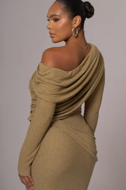 Moss Textured One Shoulder Bodysuit*JLUXLABEL Best