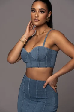 NAT  LIV x Denim Eliana Skirt Set*JLUXLABEL Fashion