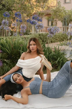 NAT LIV x Denim Eliana Skirt Set*JLUXLABEL Fashion