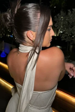 Natural Coastal Bliss Linen Bustier*JLUXLABEL New