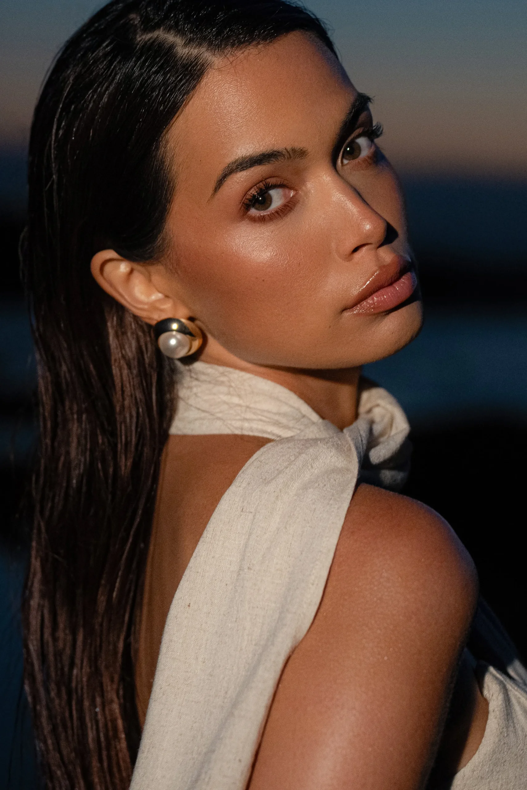 Natural Coastal Bliss Linen Bustier*JLUXLABEL New