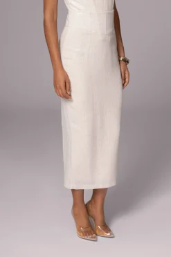Natural Coastland Linen Skirt*JLUXLABEL Discount