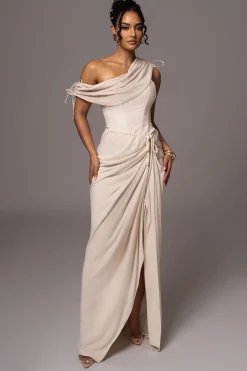 Natural New Obsession Draped Top*JLUXLABEL Online