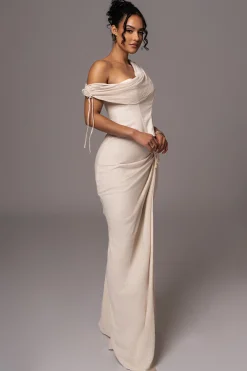 Natural New Obsession Draped Top*JLUXLABEL Online