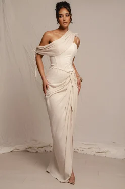 Natural New Obsession Draped Top*JLUXLABEL Online