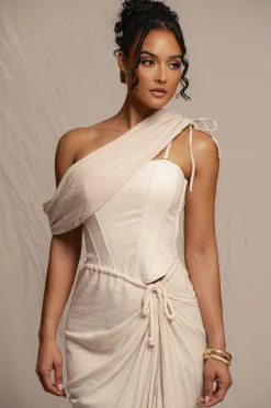 Natural New Obsession Draped Top*JLUXLABEL Online