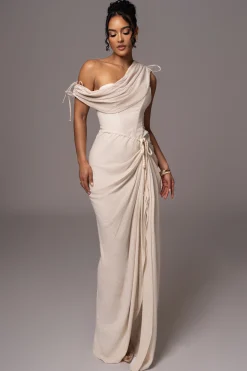 Natural New Obsession Draped Top*JLUXLABEL Online