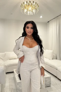 Natural Ocean Breeze Linen Blazer*JLUXLABEL Sale