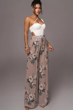 Natural Scenic One-Shoulder Linen Bodysuit*JLUXLABEL Hot