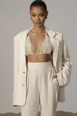 Natural Villa Views Linen Trousers*JLUXLABEL Outlet