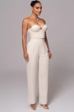 Natural Villa Views Linen Trousers*JLUXLABEL Outlet