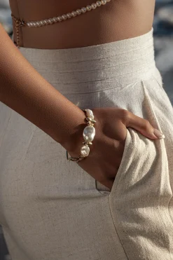 Natural Villa Views Linen Trousers*JLUXLABEL Outlet