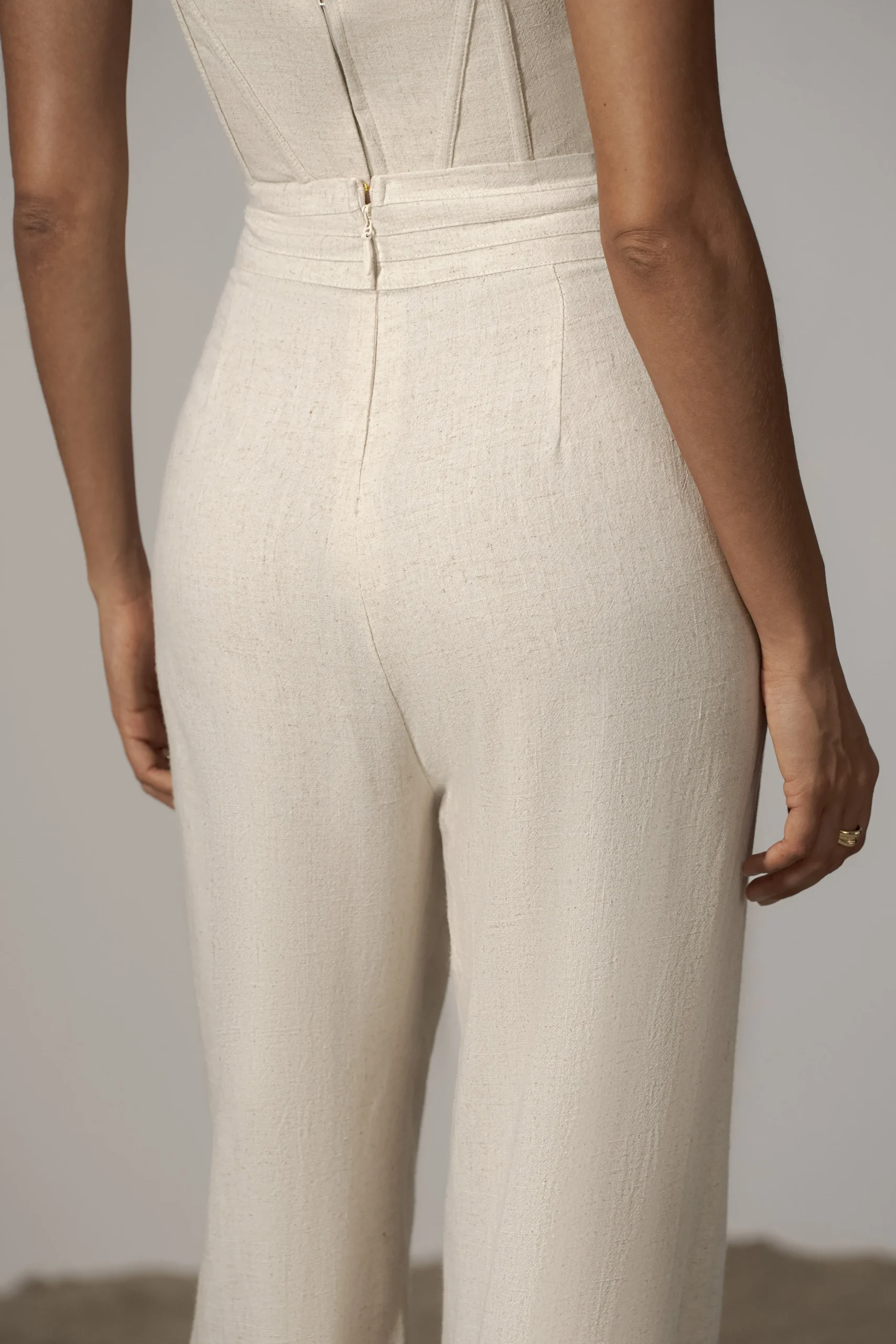 Natural Villa Views Linen Trousers*JLUXLABEL Outlet
