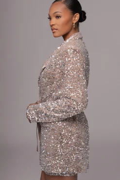 Nixie Sequin Oversized Blazer*JLUXLABEL Online