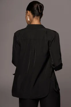 Noir Misty Button Up*JLUXLABEL Best