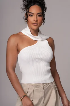 Off White Anderson Ribbed Top*JLUXLABEL Online