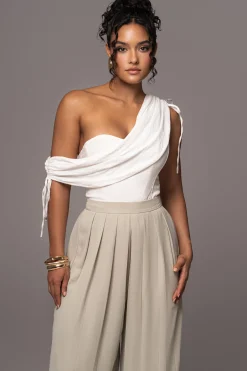 Off-White New Obsession Draped Top*JLUXLABEL Outlet