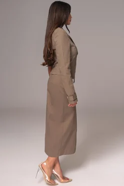 Olive Amal One Shoulder Top*JLUXLABEL Clearance