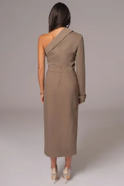 Olive Amal One Shoulder Top*JLUXLABEL Clearance