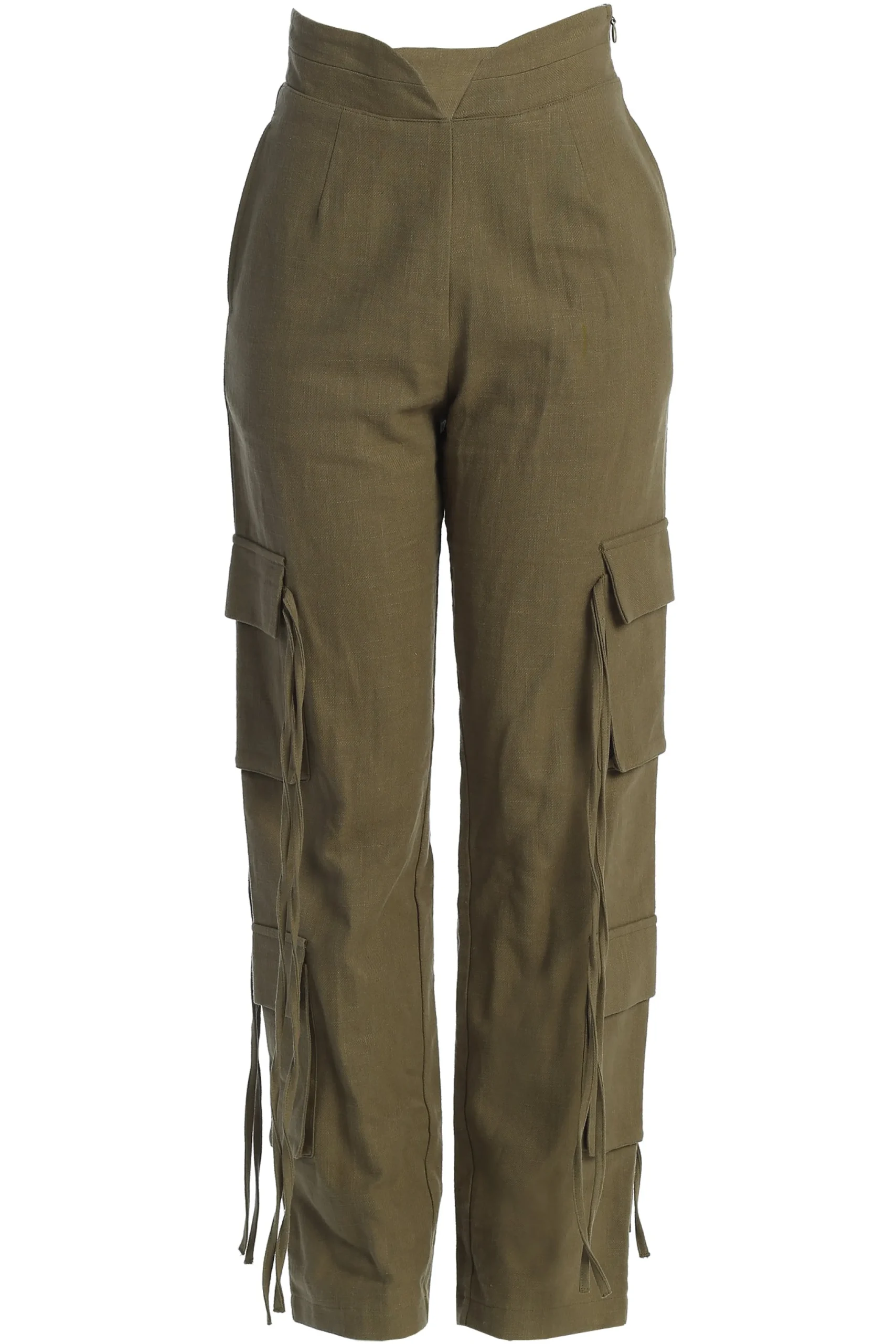 Olive Better Half Linen Utility Pants*JLUXLABEL Fashion
