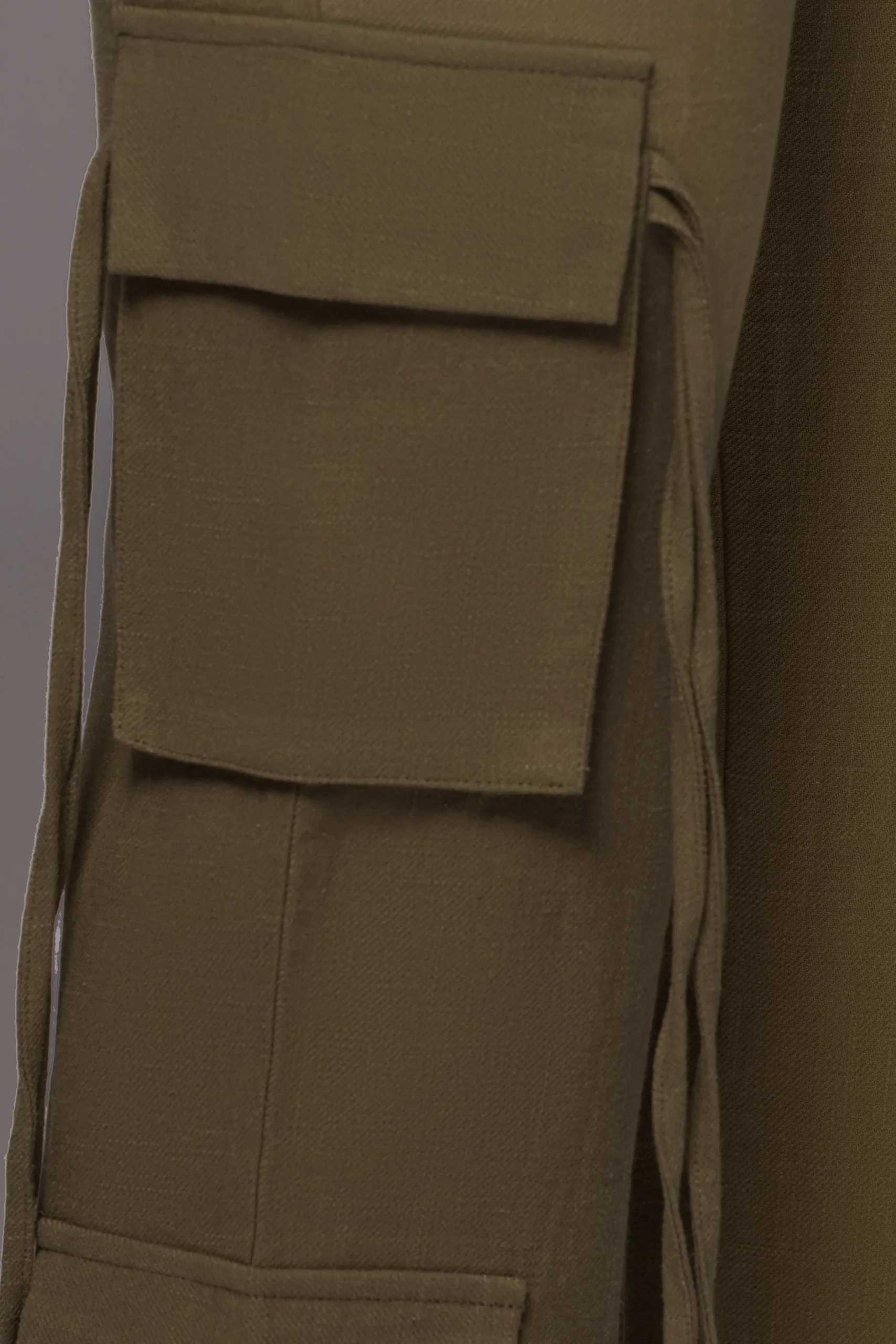 Olive Better Half Linen Utility Pants*JLUXLABEL Fashion