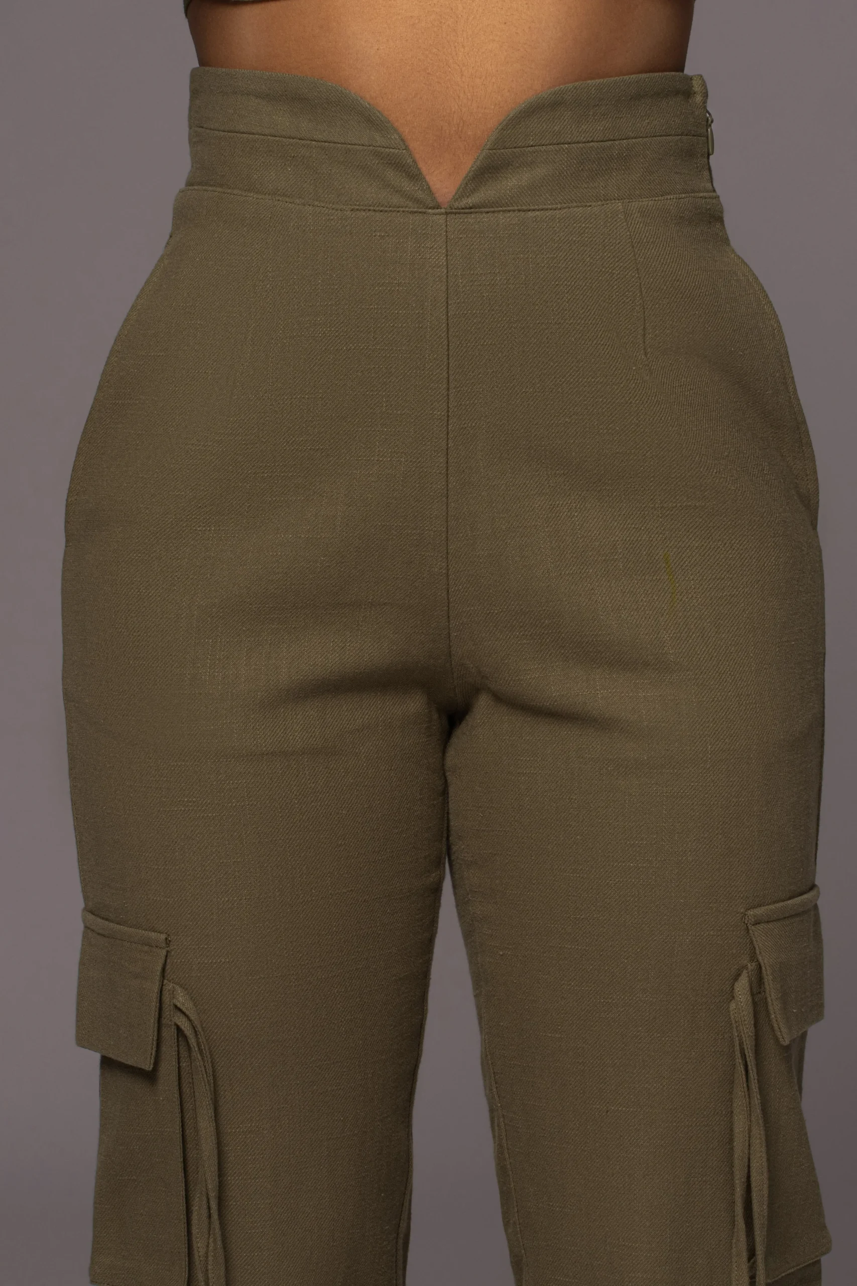 Olive Better Half Linen Utility Pants*JLUXLABEL Fashion