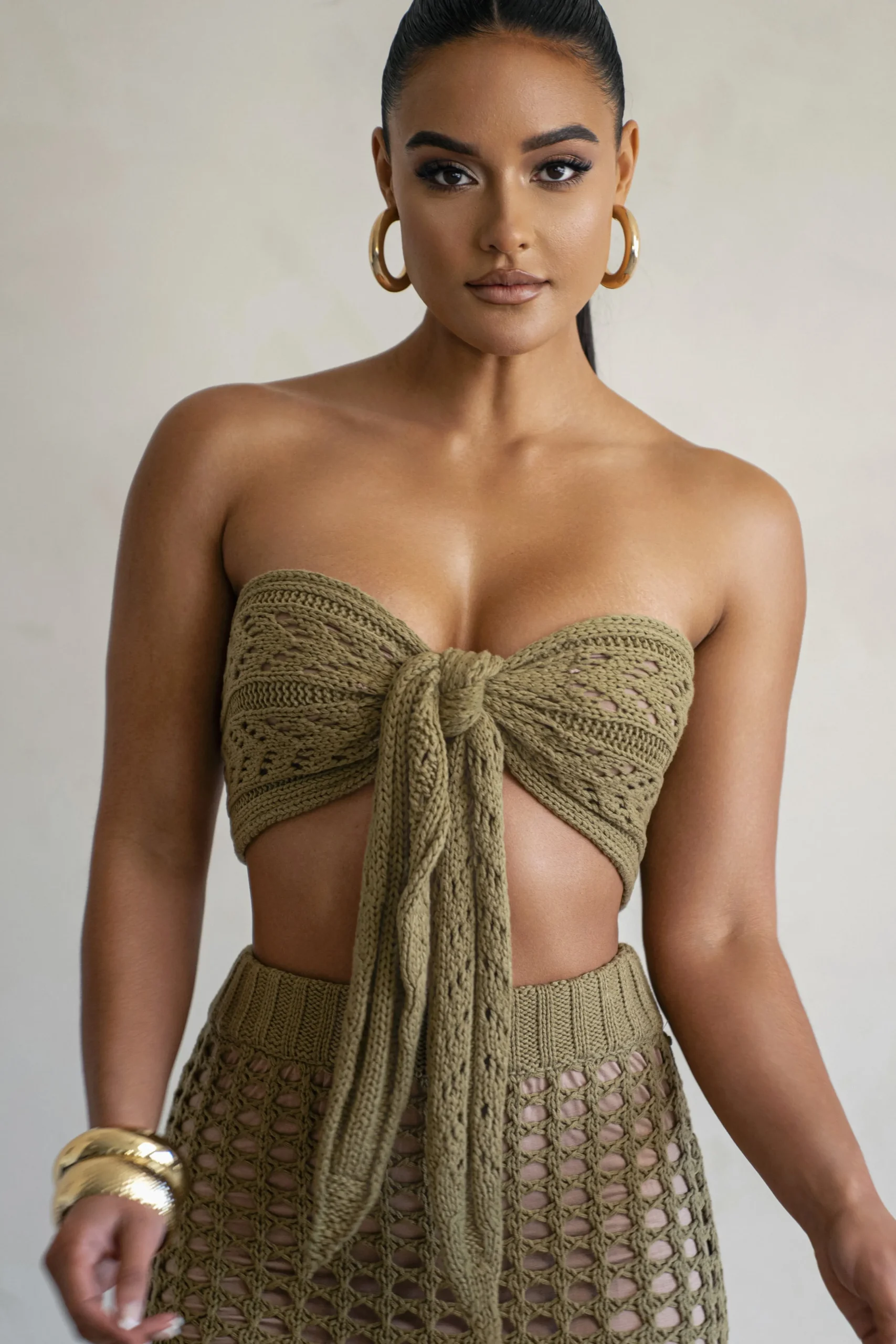 Olive Caribbean Skies Skirt Set*JLUXLABEL Sale