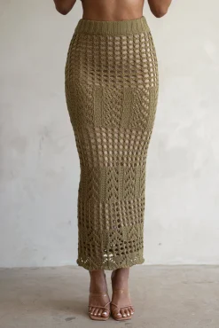 Olive Caribbean Skies Skirt Set*JLUXLABEL Sale