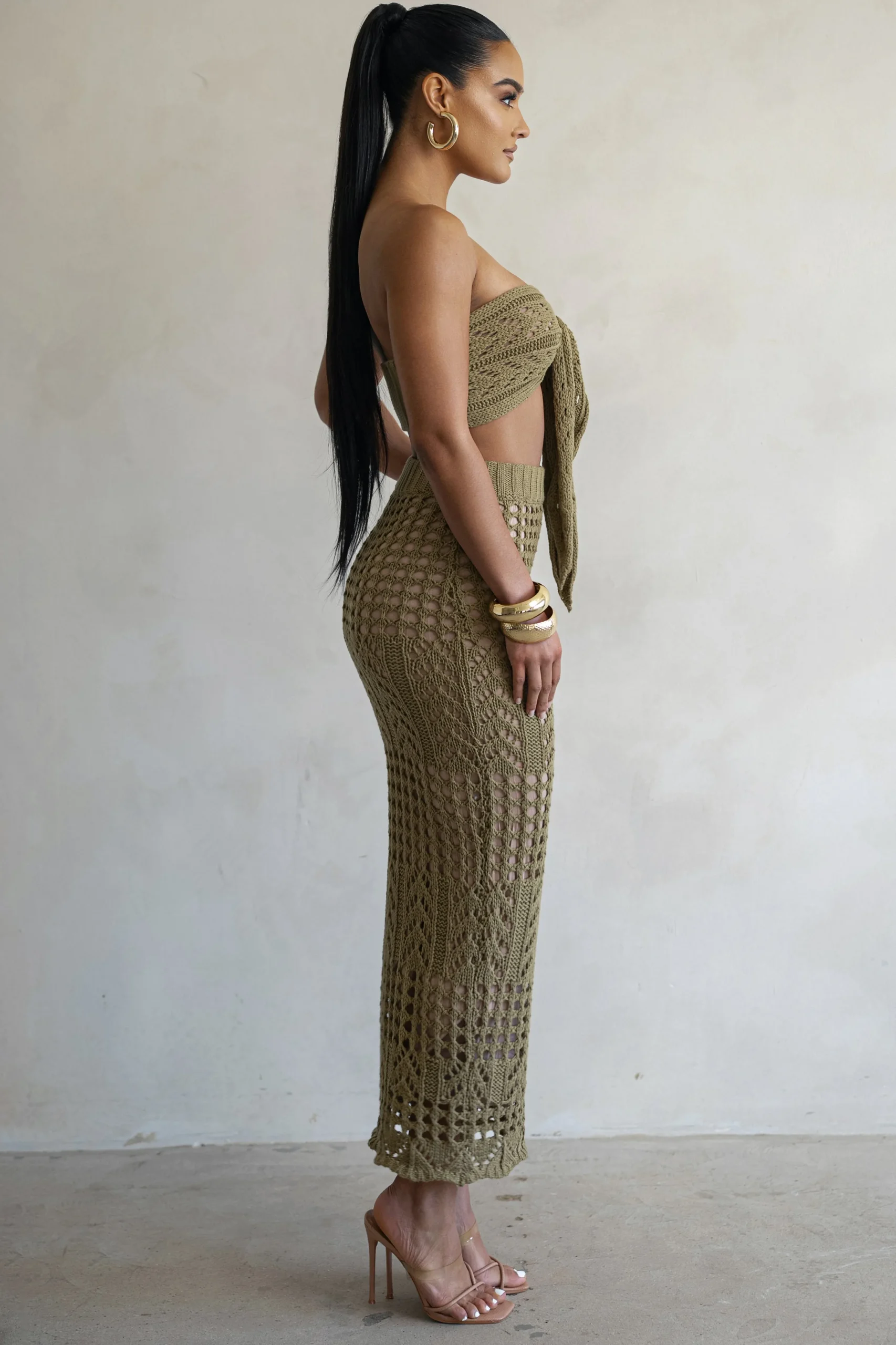 Olive Caribbean Skies Skirt Set*JLUXLABEL Sale